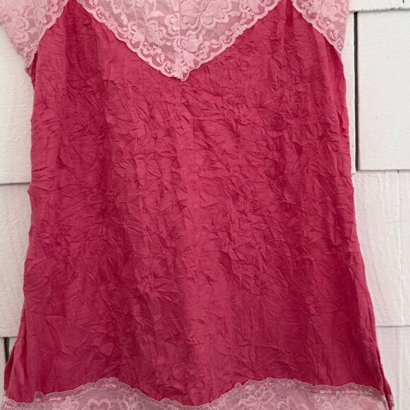 Vintage Xhilaration Womens Med Y2K Lace Trim Camisole Dainty Coquette Romantic - Picture 2 of 7